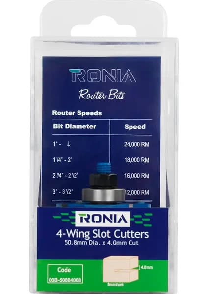 Dört Kanatlı Rulmanlı Yivli Kanal Açma Freze Ucu 3