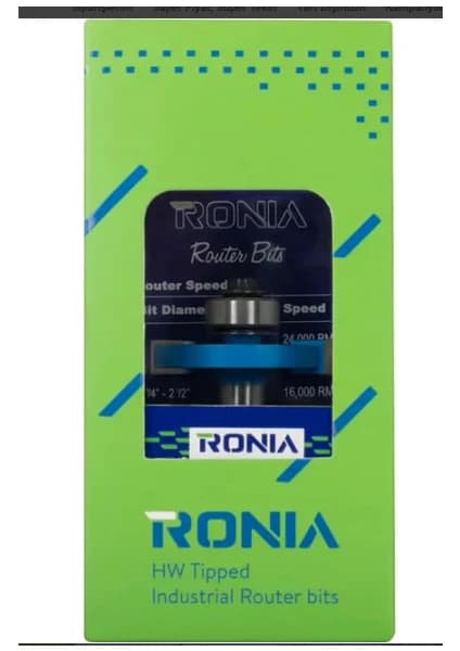 Rulmanlı Cam Yeri Açma İki Kanatlı Freze Ucu 2