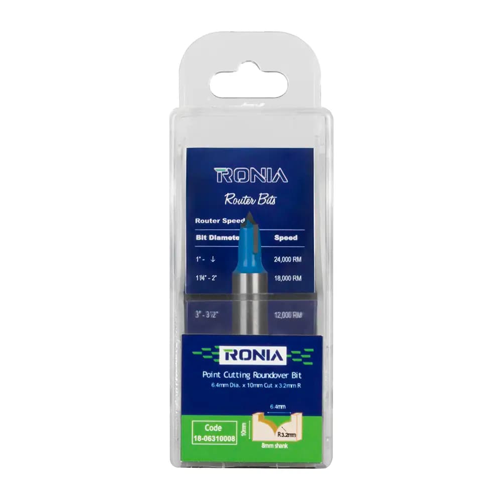 Uç Kesim Yuvarlama V Yivli Freze Ucu 3