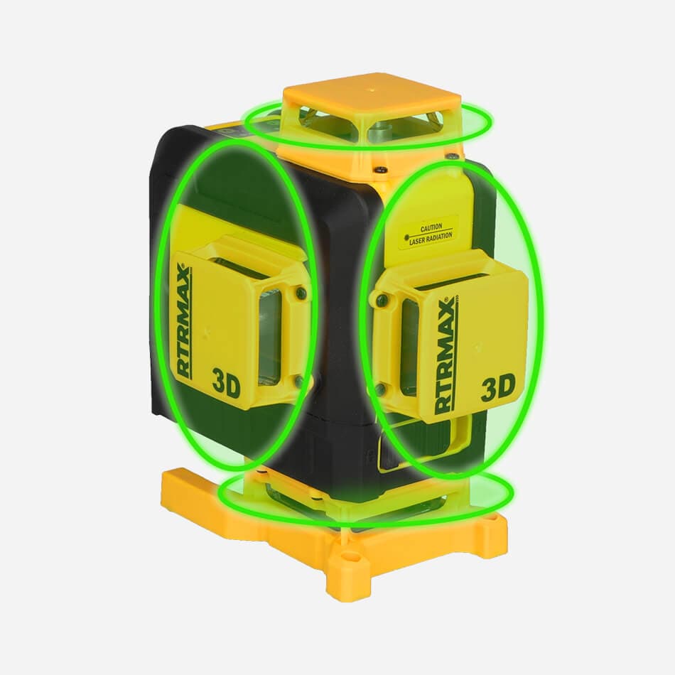 RTM059 Profesyonel Li-ion Şarjlı 4X360⁰ Yeşil Lazer Distomat 5