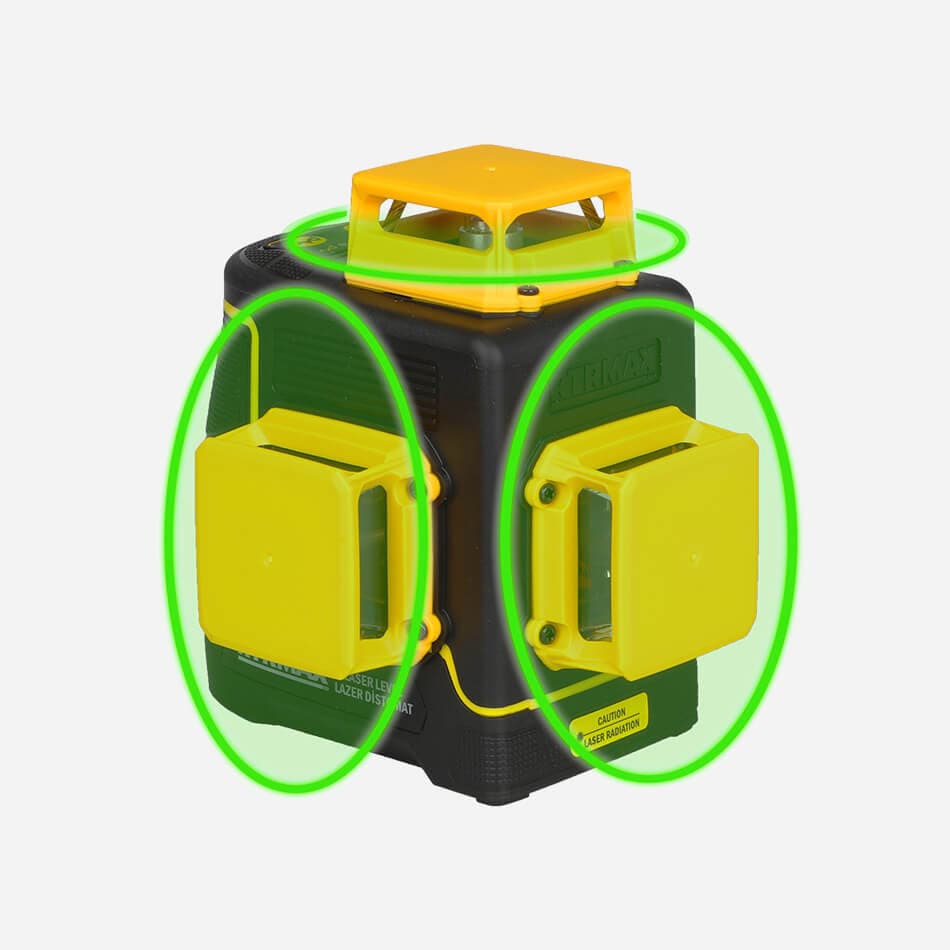 RTM058 Profesyonel Li-ion Şarjlı 3X360⁰ Yeşil Lazer Distomat 5
