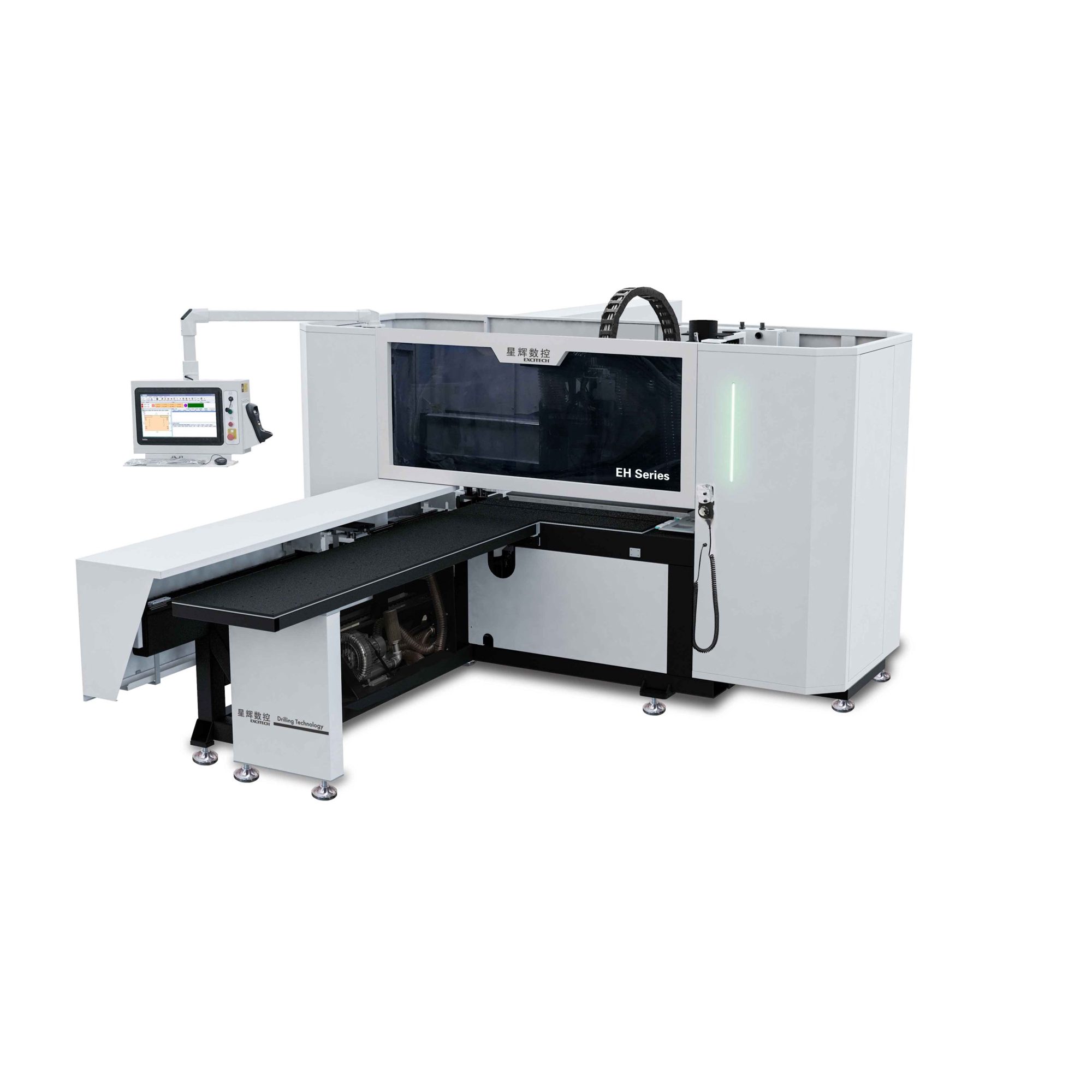 Excitech EHSW1228C ATC 6 Yüzey CNC Delik ve Kanal Açma Makinesi