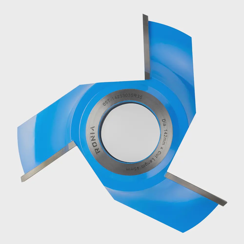 Sert Metal Plaketli Balık Sırtı Freze Ucu 35 mm 2